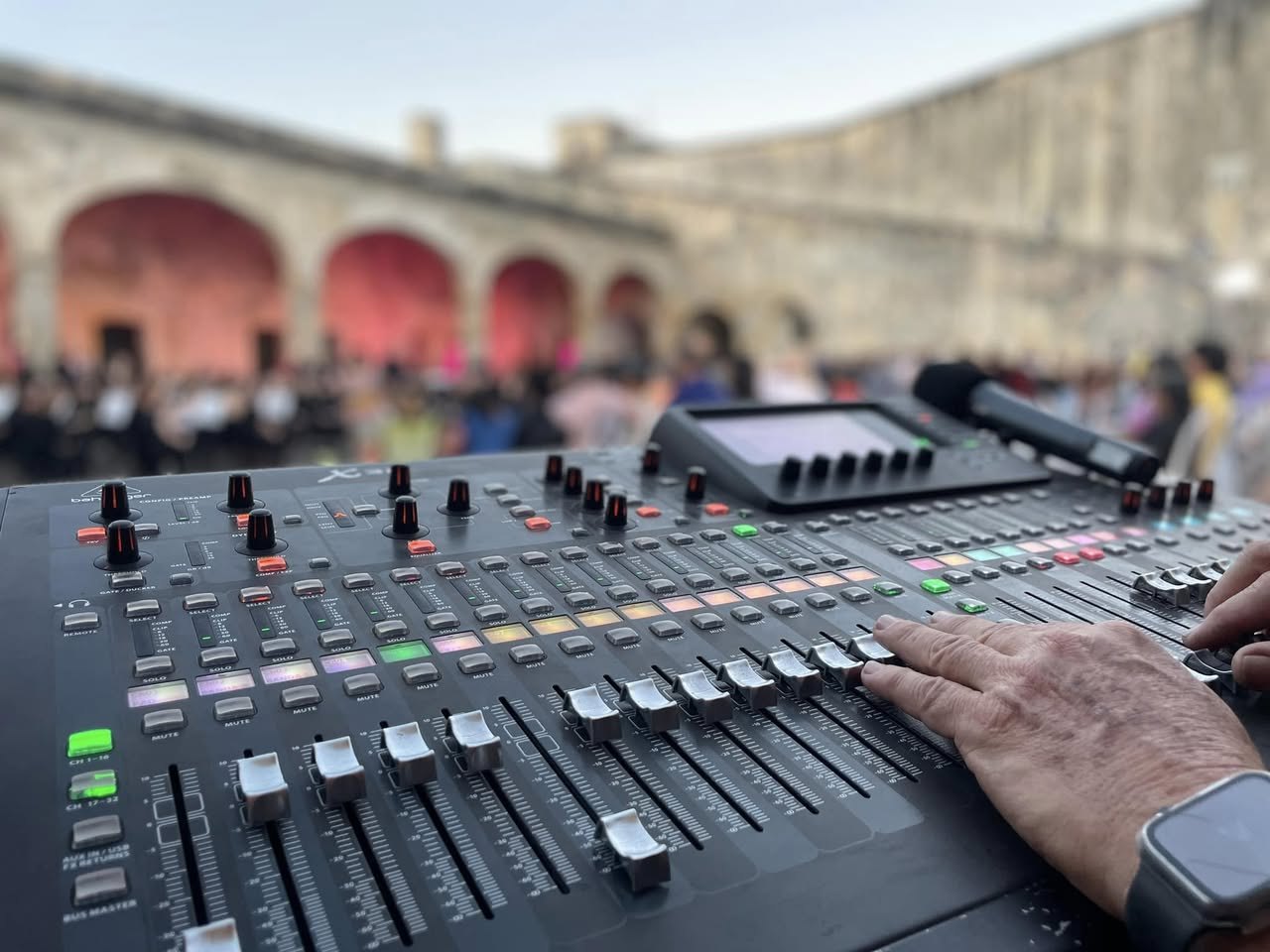 The console in full swing.