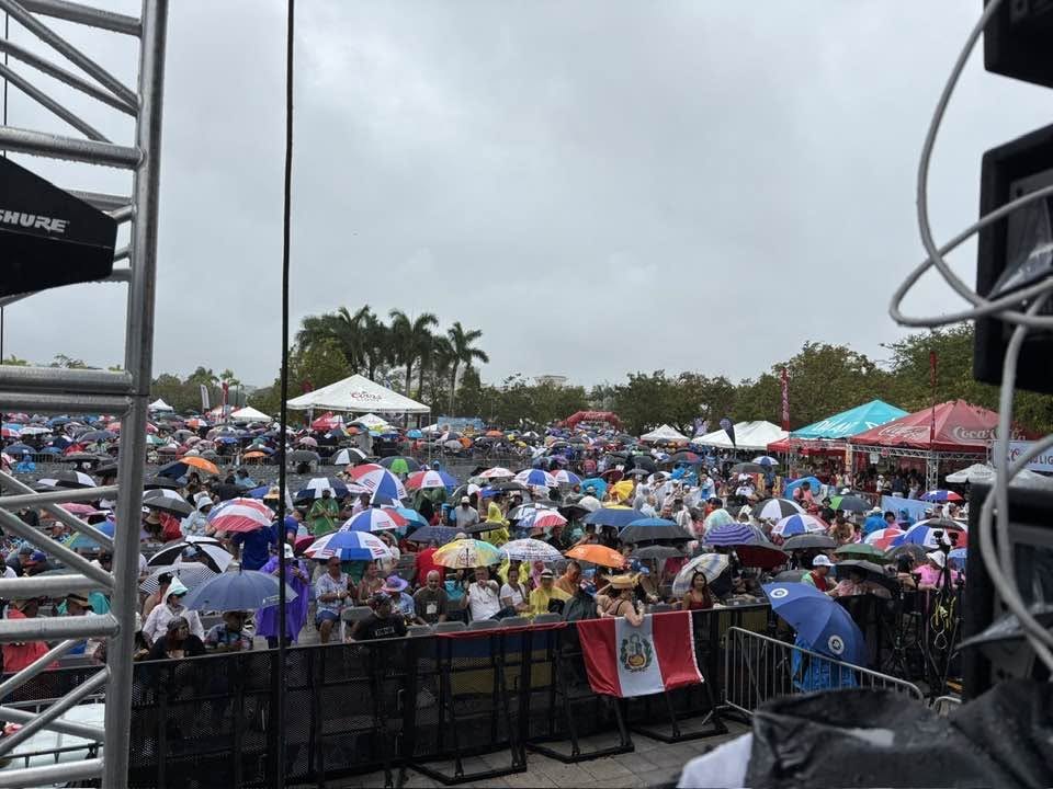 Rain and all, the show goes on.