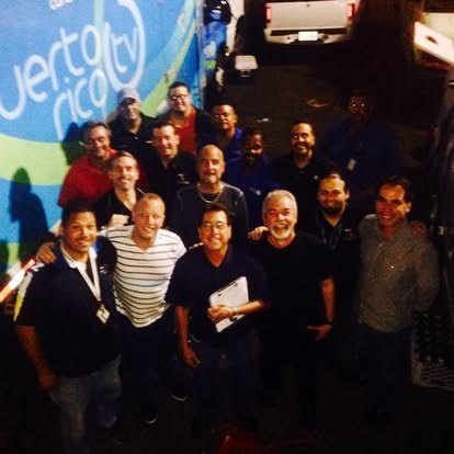 “The Puerto Rico TV team at Festival Casals. Mission accomplished!”