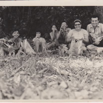 The family out in the country.