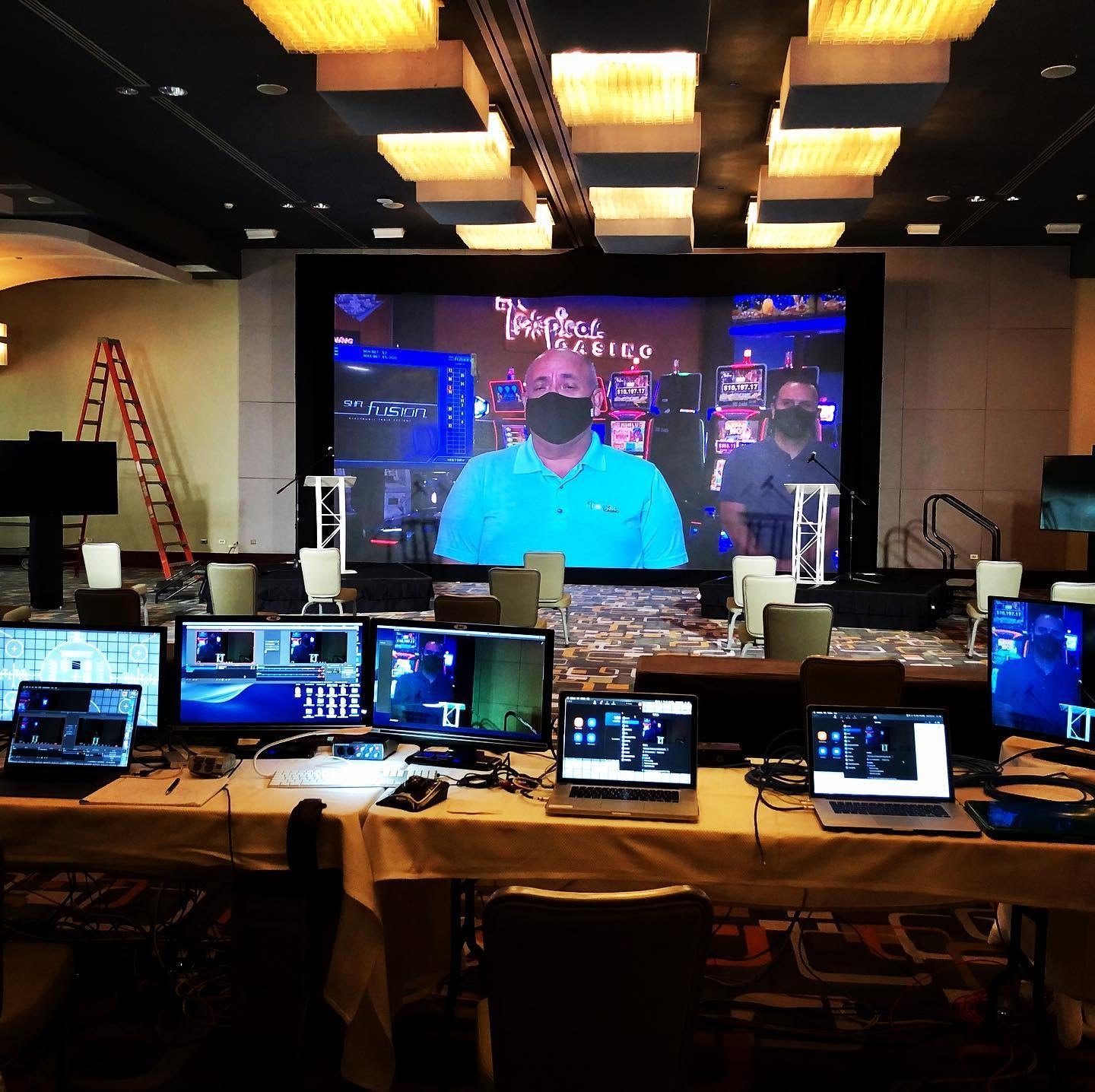 Control room built out for the special.